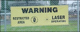 Be careful where you look when you're around the GBT. The entire surface is constantly being checked with lasers to ensure it's the proper shape, and adjusted as necessary.