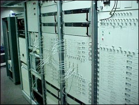 Behind a wall, we find the equipment behind the GBT. So much equipment to support this telescope. It's amazing...