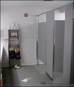 ...and I'm proud of my residents for keeping the bathroom presentable over the weekend.