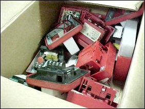 No threatening letter, and no anthrax. Good to know. Turns out this is fire alarms! Yippity-hoo! No threatening letter, and no anthrax. Good to know. Turns out this is fire alarms! Yippity-hoo!