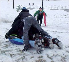 Meanwhile, how many people can we fit on one inner-tube?
