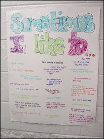 The fourth floor girls have a thing for posters... seems that they make them on the fly, too. here are two interesting ones... click the images and read on...