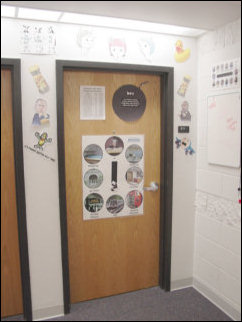 I took the time to decorate around my door, left over from my January "Netculture" bulletin board. I took the time to decorate around my door, left over from my January "Netculture" bulletin board.