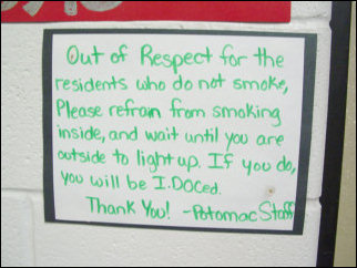 Of course, the freshmen think that just because it's cold, that they can smoke inside. Not so, freshman side! We forced them outside to smoke. Of course, the freshmen think that just because it's cold, that they can smoke inside. Not so, freshman side! We forced them outside to smoke.