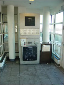 Most of the floor was covered with salt, in order to prevent the floor from freezing over while there was water on it. This was in addition to residue from the sprinkler grease and people tracking whatever else in.