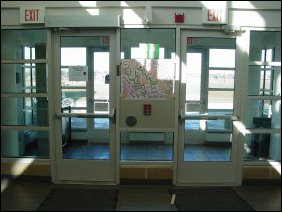 And where did this all take place? Just behind the location of the place where I got to pull the fire alarm...