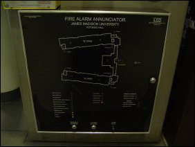 The graphic annunciator was also lit up, showing a "Trouble" condition.