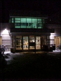 Before the fire drill, all is quiet. Before the fire drill, all is quiet.