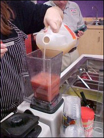 Seems my smoothie is just a tad too thick... better add some more smoothie mix. Seems my smoothie is just a tad too thick... better add some more smoothie mix.