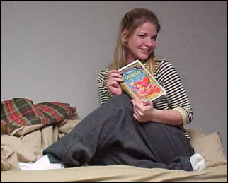 We got a visit from Oxayna McMattas, who is from Britain, one Thursday night.  We ended up watching The Little Mermaid with her.