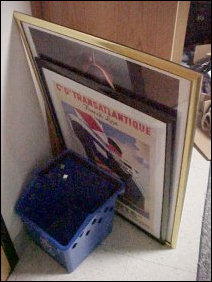 As with all the wall decor, these two posters were taken down and placed aside in preparation for moving out.