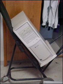 However, all good things must come to an end.  The MP3s have been stopped, and thus these walls will not hear Bill Cosby anymore.  Out to the car for the computer!