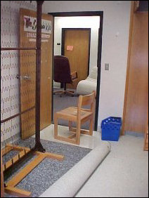 Now it's time to haul out the carpet.  Now trust me... this is a $300 rug.  I am not pitching this thing.  It survived incredibly well, and I rolled it up and stored it in Potomac's storage room, along with the refrigerator.  No sense taking those home, since I'm going to be living in Potomac again...  Note my leather chair and the mattress outside in the hallway for the time being.