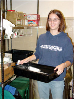 At East End Cooperative Ministry, housed in the church where we were staying, we got some of the fixings ready for the soup kitchen's lunch. At East End Cooperative Ministry, housed in the church where we were staying, we got some of the fixings ready for the soup kitchen's lunch.