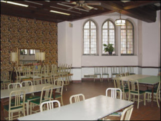 This is the dining room where people ate the food we served. Additionally, the Good Samaritan Worship Service was held here on Sunday morning. This is the dining room where people ate the food we served. Additionally, the Good Samaritan Worship Service was held here on Sunday morning.