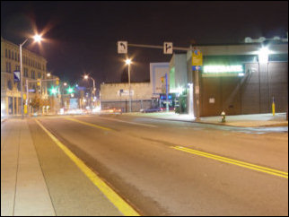 After our brief prayer service, some decided to crash right away, and some relaxed. I went outside, and took some photos of the outside of the church and immediate surrounding neighborhood at night with the tripod. I didn't venture beyond the block that the church sat in. After our brief prayer service, some decided to crash right away, and some relaxed. I went outside, and took some photos of the outside of the church and immediate surrounding neighborhood at night with the tripod. I didn't venture beyond the block that the church sat in.