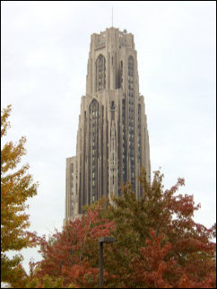 The Cathedral of Learning at the University of Pittsburgh was in full view from where we parked, another gorgeous neo-gothic building. The Cathedral of Learning at the University of Pittsburgh was in full view from where we parked, another gorgeous neo-gothic building.